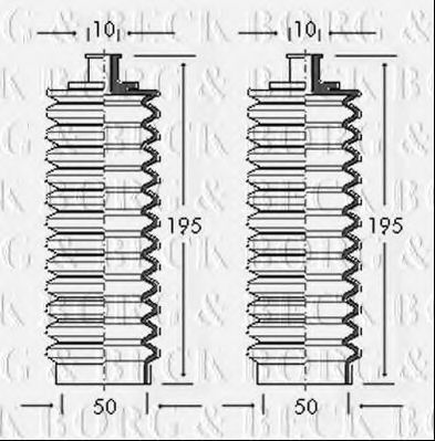 BORG & BECK BSG3028 Пыльник, рулевое управление для JAGUAR (Ягуар) BORG & BECK BSG3028 Пыльник, рулевое управление для JAGUAR (Ягуар)