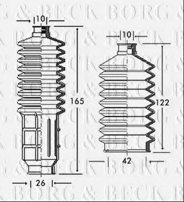 BORG & BECK BSG3029 Пыльник, рулевое управление для SEAT (Сеат) BORG & BECK BSG3029 Пыльник, рулевое управление для SEAT (Сеат)