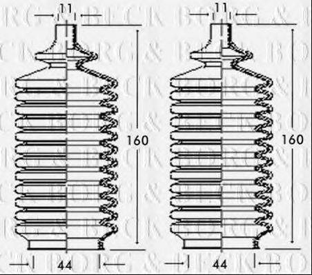 BORG & BECK BSG3119 Пыльник, рулевое управление для HYUNDAI EXCEL (Хендай Эxcэл) BORG & BECK BSG3119 Пыльник, рулевое управление для HYUNDAI EXCEL (Хендай Эxcэл)