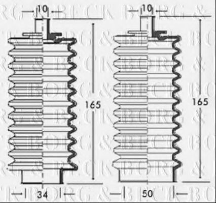 BORG & BECK BSG3156 Пыльник, рулевое управление для ROVER 2000-3500 (Ровер 2000-3500) BORG & BECK BSG3156 Пыльник, рулевое управление для ROVER 2000-3500 (Ровер 2000-3500)