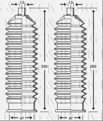 BORG & BECK BSG3197 Пыльник, рулевое управление для ROVER 75 ER (Ровер 75 эр) BORG & BECK BSG3197 Пыльник, рулевое управление для ROVER 75 ER (Ровер 75 эр)