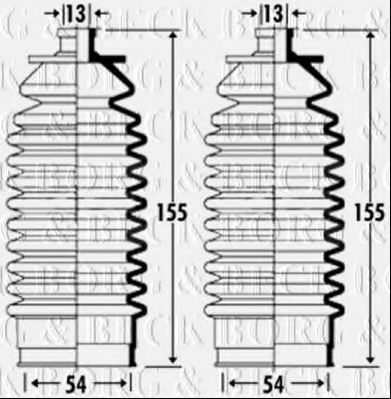 BORG & BECK BSG3320 Пыльник, рулевое управление для JAGUAR (Ягуар) BORG & BECK BSG3320 Пыльник, рулевое управление для JAGUAR (Ягуар)