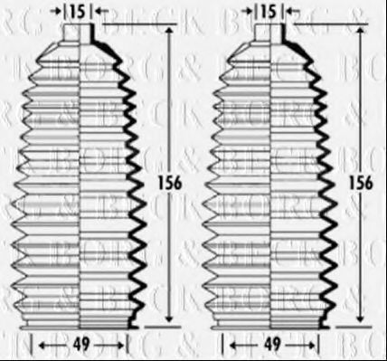 BORG & BECK BSG3334 Пыльник, рулевое управление для MAZDA ATENZA (Мазда Атэнза) BORG & BECK BSG3334 Пыльник, рулевое управление для MAZDA ATENZA (Мазда Атэнза)