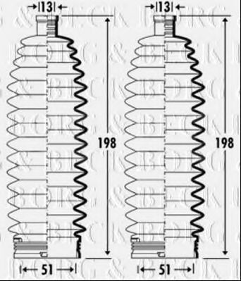 BORG & BECK BSG3361 Пыльник, рулевое управление для RENAULT LAGUNA II (Рено Лагуна 2) BORG & BECK BSG3361 Пыльник, рулевое управление для RENAULT LAGUNA II (Рено Лагуна 2)