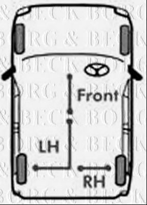 BORG & BECK BKB1008 Трос, стояночная тормозная система для FORD FIESTA (Форд Фиэста) BORG & BECK BKB1008 Трос, стояночная тормозная система для FORD FIESTA (Форд Фиэста)