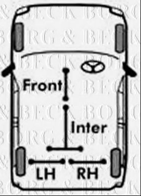 BORG & BECK BKB1026 Трос, стояночная тормозная система для ROVER (Ровер) BORG & BECK BKB1026 Трос, стояночная тормозная система для ROVER (Ровер)