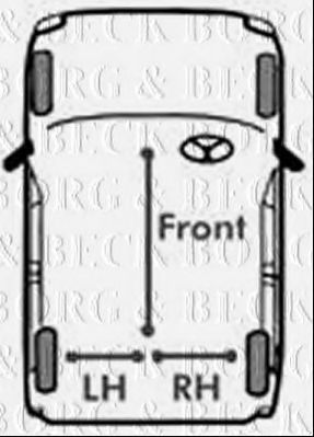 BORG & BECK BKB1046 Трос, стояночная тормозная система для PEUGEOT 405 II (Пежо 405 2) BORG & BECK BKB1046 Трос, стояночная тормозная система для PEUGEOT 405 II (Пежо 405 2)