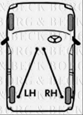 BORG & BECK BKB1128 Трос, стояночная тормозная система для FIAT PUNTO (Фиат Пунто) BORG & BECK BKB1128 Трос, стояночная тормозная система для FIAT PUNTO (Фиат Пунто)