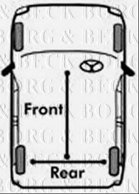 BORG & BECK BKB1173 Трос, стояночная тормозная система для ROVER (Ровер) BORG & BECK BKB1173 Трос, стояночная тормозная система для ROVER (Ровер)
