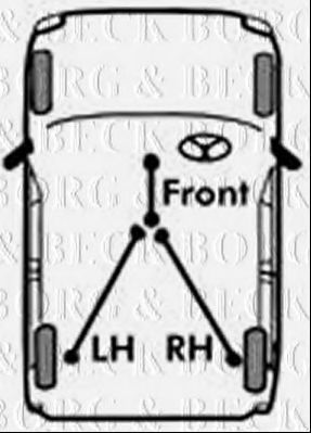 BORG & BECK BKB1781 Трос, стояночная тормозная система для HONDA CRX II (Хонда Cрх 2) BORG & BECK BKB1781 Трос, стояночная тормозная система для HONDA CRX II (Хонда Cрх 2)
