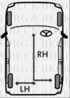 BORG & BECK BKB3584 Трос, стояночная тормозная система для KIA SEDONA II (Киа Сэдона 2) BORG & BECK BKB3584 Трос, стояночная тормозная система для KIA SEDONA II (Киа Сэдона 2)