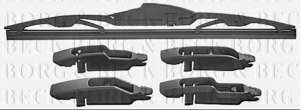 BORG & BECK BW12R Щетка стеклоочистителя для OPEL CORSA E (Опель Корса е) BORG & BECK BW12R Щетка стеклоочистителя для OPEL CORSA E (Опель Корса е)