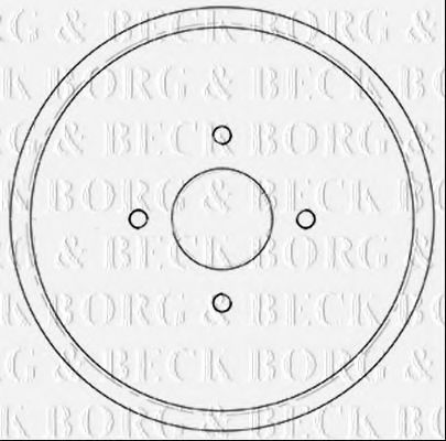 BORG & BECK BBR7252 Тормозной барабан для PEUGEOT 207 (Пежо 207) BORG & BECK BBR7252 Тормозной барабан для PEUGEOT 207 (Пежо 207)