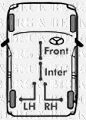 BORG & BECK BKB1154 Трос, стояночная тормозная система для FORD TRANSIT (Форд Трансит) BORG & BECK BKB1154 Трос, стояночная тормозная система для FORD TRANSIT (Форд Трансит)