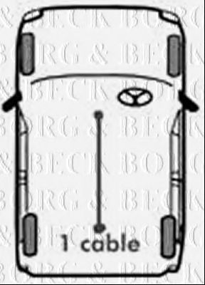 BORG & BECK BKB3504 Трос, стояночная тормозная система для LAND ROVER DEFENDER (Ленд ровер/лэнд ровер Дэфэндэр) BORG & BECK BKB3504 Трос, стояночная тормозная система для LAND ROVER DEFENDER (Ленд ровер/лэнд ровер Дэфэндэр)