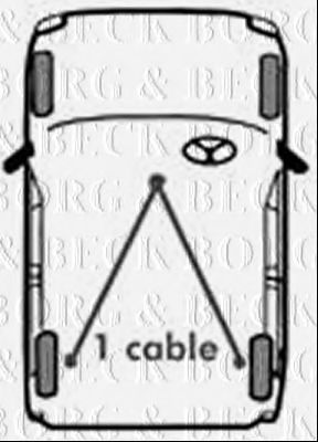 BORG & BECK BKB1559 Трос, стояночная тормозная система для MAZDA (Мазда) BORG & BECK BKB1559 Трос, стояночная тормозная система для MAZDA (Мазда)