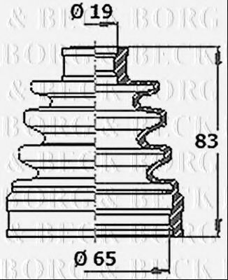 BORG & BECK BCB6363 Пыльник, приводной вал для SUBARU JUSTY II (Субару Жустъ 2) BORG & BECK BCB6363 Пыльник, приводной вал для SUBARU JUSTY II (Субару Жустъ 2)