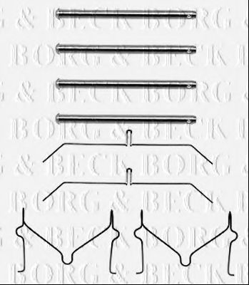 BORG & BECK BBK1214 Комплектующие, колодки дискового тормоза для TOYOTA HILUX II (Тойота/тоета Хилуx 2) BORG & BECK BBK1214 Комплектующие, колодки дискового тормоза для TOYOTA HILUX II (Тойота/тоета Хилуx 2)