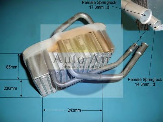 AUTO AIR GLOUCESTER 21-0091 Испаритель, кондиционер для JEEP GRAND CHEROKEE I (Джип Гранд чироки 1)