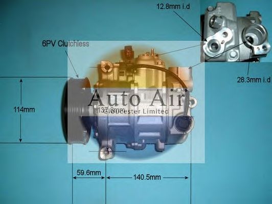 AUTO AIR GLOUCESTER 14-9691 Компрессор, кондиционер для AUDI A4 (Ауди А4) AUTO AIR GLOUCESTER 14-9691 Компрессор, кондиционер для AUDI A4 (Ауди А4)