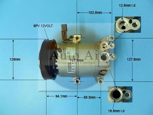 AUTO AIR GLOUCESTER 14-9780 Компрессор, кондиционер для KIA (Киа) AUTO AIR GLOUCESTER 14-9780 Компрессор, кондиционер для KIA (Киа)
