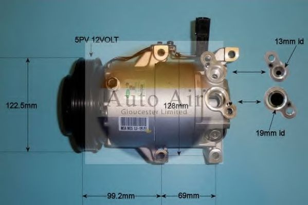 AUTO AIR GLOUCESTER 14-9779 Компрессор, кондиционер для KIA (Киа) AUTO AIR GLOUCESTER 14-9779 Компрессор, кондиционер для KIA (Киа)
