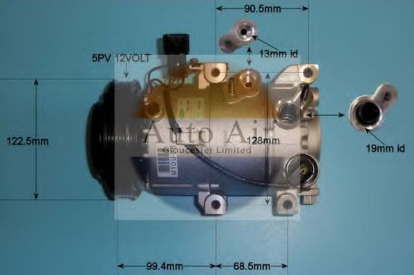 AUTO AIR GLOUCESTER 14-2059 Компрессор, кондиционер для KIA (Киа) AUTO AIR GLOUCESTER 14-2059 Компрессор, кондиционер для KIA (Киа)