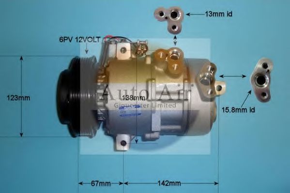 AUTO AIR GLOUCESTER 14-2061 Компрессор, кондиционер для KIA (Киа) AUTO AIR GLOUCESTER 14-2061 Компрессор, кондиционер для KIA (Киа)