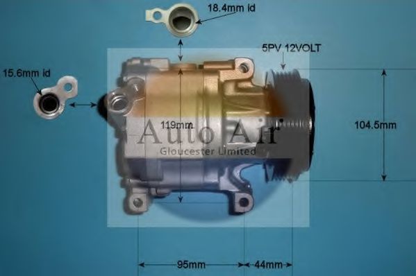 AUTO AIR GLOUCESTER 14-0214 Компрессор, кондиционер для FIAT 500 C (Фиат 500 c) AUTO AIR GLOUCESTER 14-0214 Компрессор, кондиционер для FIAT 500 C (Фиат 500 c)