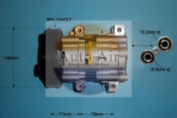 AUTO AIR GLOUCESTER 14-0233 Компрессор, кондиционер для FORD FIESTA (Форд Фиэста) AUTO AIR GLOUCESTER 14-0233 Компрессор, кондиционер для FORD FIESTA (Форд Фиэста)