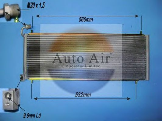 AUTO AIR GLOUCESTER 16-1288 Конденсатор, кондиционер для ROVER 400 (Ровер 400) AUTO AIR GLOUCESTER 16-1288 Конденсатор, кондиционер для ROVER 400 (Ровер 400)