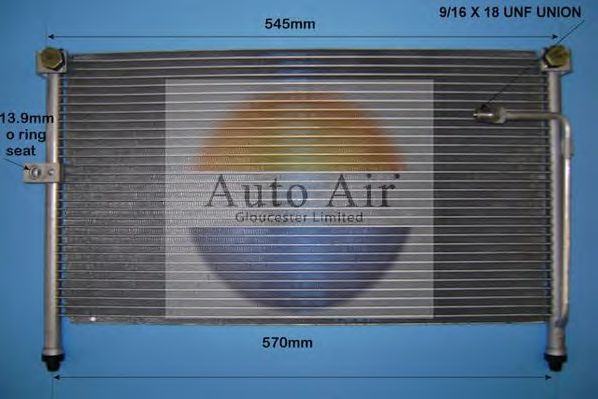 AUTO AIR GLOUCESTER 16-5376 Конденсатор, кондиционер для MAZDA 626 III (Мазда 626 3) AUTO AIR GLOUCESTER 16-5376 Конденсатор, кондиционер для MAZDA 626 III (Мазда 626 3)