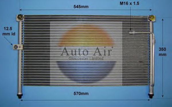 AUTO AIR GLOUCESTER 16-5377 Конденсатор, кондиционер для MAZDA 626 III (Мазда 626 3) AUTO AIR GLOUCESTER 16-5377 Конденсатор, кондиционер для MAZDA 626 III (Мазда 626 3)