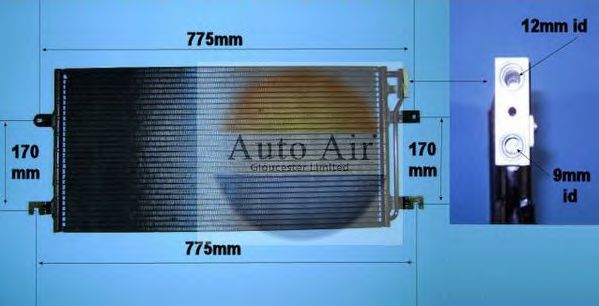 AUTO AIR GLOUCESTER 16-8555 Конденсатор, кондиционер для VOLKSWAGEN T4 CARAVELLE (Фольксваген Т4 cараvэллэ) AUTO AIR GLOUCESTER 16-8555 Конденсатор, кондиционер для VOLKSWAGEN T4 CARAVELLE (Фольксваген Т4 cараvэллэ)