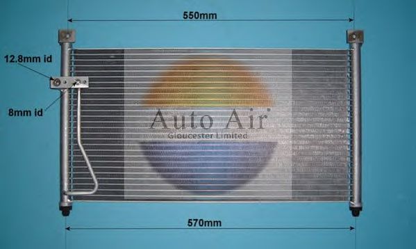 AUTO AIR GLOUCESTER 16-9784 Конденсатор, кондиционер для MAZDA 626 III (Мазда 626 3) AUTO AIR GLOUCESTER 16-9784 Конденсатор, кондиционер для MAZDA 626 III (Мазда 626 3)