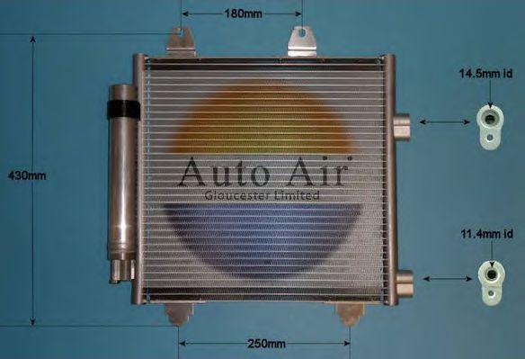 AUTO AIR GLOUCESTER 16-1333 Конденсатор, кондиционер для TOYOTA AYGO (Тойота/тоета Аъго) AUTO AIR GLOUCESTER 16-1333 Конденсатор, кондиционер для TOYOTA AYGO (Тойота/тоета Аъго)