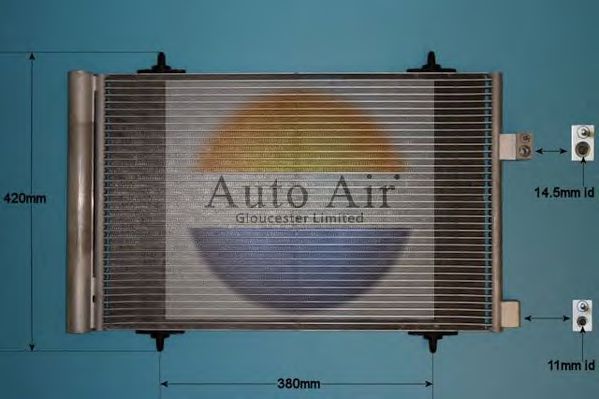 AUTO AIR GLOUCESTER 16-6232 Конденсатор, кондиционер для PEUGEOT 407 (Пежо 407) AUTO AIR GLOUCESTER 16-6232 Конденсатор, кондиционер для PEUGEOT 407 (Пежо 407)