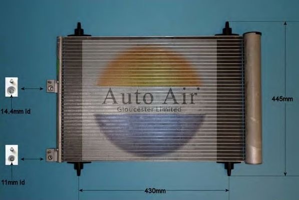 AUTO AIR GLOUCESTER 16-9702 Конденсатор, кондиционер для CITROëN (Cитроëн) AUTO AIR GLOUCESTER 16-9702 Конденсатор, кондиционер для CITROëN (Cитроëн)
