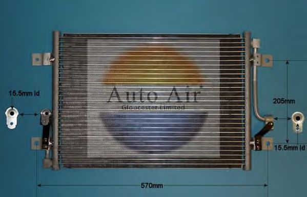 AUTO AIR GLOUCESTER 16-9790 Конденсатор, кондиционер для FIAT (Фиат)