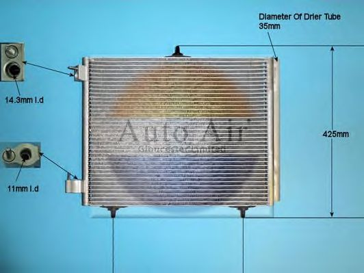 AUTO AIR GLOUCESTER 16-5114 Конденсатор, кондиционер для CITROëN (Cитроëн) AUTO AIR GLOUCESTER 16-5114 Конденсатор, кондиционер для CITROëN (Cитроëн)