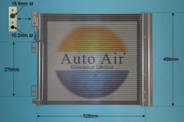 AUTO AIR GLOUCESTER 16-9993 Конденсатор, кондиционер для NISSAN (Ниссан) AUTO AIR GLOUCESTER 16-9993 Конденсатор, кондиционер для NISSAN (Ниссан)