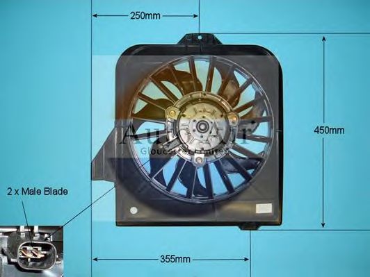 AUTO AIR GLOUCESTER 05-1124 Электродвигатель, вентилятор радиатора для CHRYSLER VOYAGER III (Крайслер Вояджер 3)