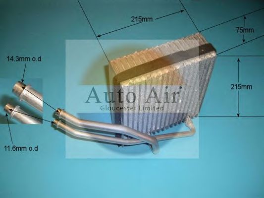 AUTO AIR GLOUCESTER 21-5638 Испаритель, кондиционер для AUDI TT (Ауди Тт) AUTO AIR GLOUCESTER 21-5638 Испаритель, кондиционер для AUDI TT (Ауди Тт)