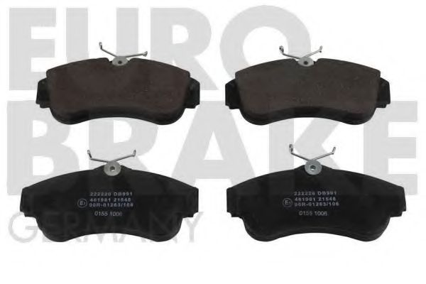 EUROBRAKE 5502222220 Тормозные колодки для NISSAN PRIMERA (Ниссан Примера)