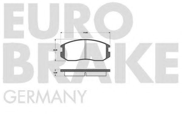 EUROBRAKE 5502223017 Тормозные колодки для PROTON COMPACT (Протон Cомпаcт) EUROBRAKE 5502223017 Тормозные колодки для PROTON COMPACT (Протон Cомпаcт)