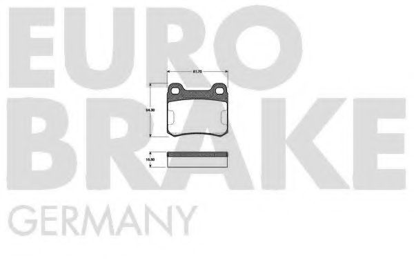 EUROBRAKE 5502223309 Тормозные колодки для MERCEDES-BENZ E-CLASS (Мэрcэдэс-бэнз Е класс) EUROBRAKE 5502223309 Тормозные колодки для MERCEDES-BENZ E-CLASS (Мэрcэдэс-бэнз Е класс)