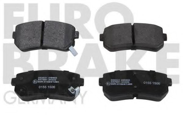 EUROBRAKE 5502223521 Тормозные колодки для HYUNDAI (Хендай) EUROBRAKE 5502223521 Тормозные колодки для HYUNDAI (Хендай)