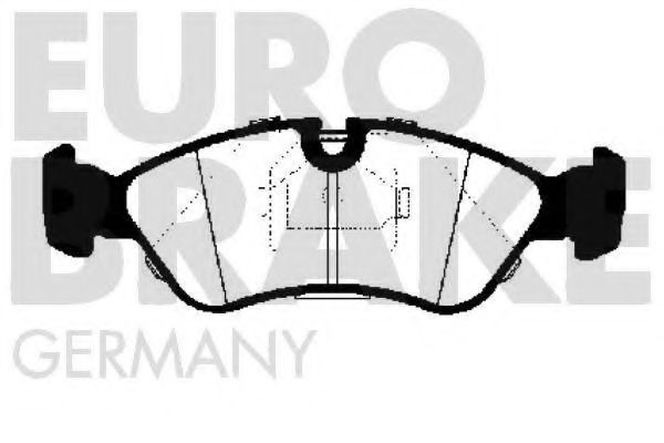 EUROBRAKE 5502223607 Тормозные колодки для DAEWOO (Дэу) EUROBRAKE 5502223607 Тормозные колодки для DAEWOO (Дэу)