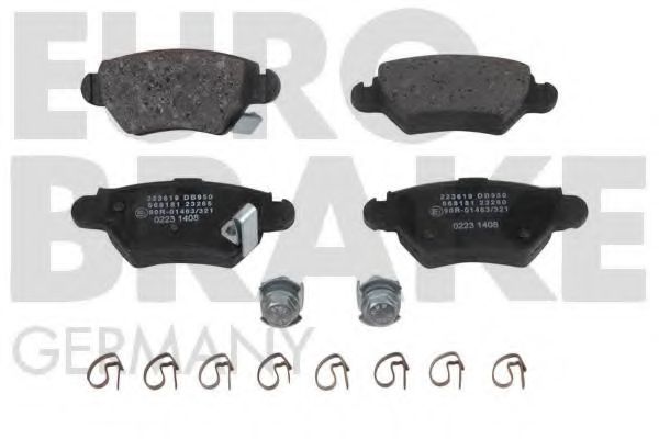 EUROBRAKE 5502223619 Тормозные колодки для OPEL (Опель) EUROBRAKE 5502223619 Тормозные колодки для OPEL (Опель)