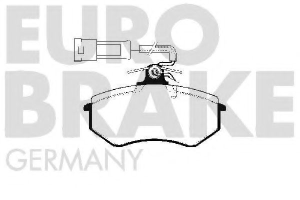 EUROBRAKE 5502224711 Тормозные колодки для AUDI 80 (Ауди 80) EUROBRAKE 5502224711 Тормозные колодки для AUDI 80 (Ауди 80)
